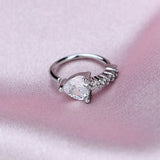 DAIIIBABYYY  -  1Pcs Fashion Star Heart CZ Nose/Lip/Ear Hoops Septum Hoop Nose Ring Crystal Piercing Ear Tragus Cartilage Earrings Body Jewelry