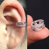 DAIIIBABYYY  -  1Pcs Zircon No Piercing Ear Cuff Earrings Earcuff Fake Cartilage Clip Earring Women Geometry Heart Star Ear Cuffs Jewelry Gifts