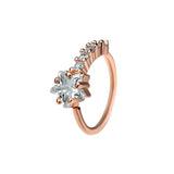 DAIIIBABYYY  -  1Pcs Fashion Star Heart CZ Nose/Lip/Ear Hoops Septum Hoop Nose Ring Crystal Piercing Ear Tragus Cartilage Earrings Body Jewelry