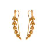 DAIIIBABYYY  -  Long Dipper Ear Hook Clip Earrings for Women Four-Prong Setting 7pcs CZ  Gold Color Ear Climbing Earrings Women Fashion Jewelry