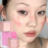 Daiiibabyyy Multi-purpose Liquid Blush Stick Waterproof Facial Nourishing Blusher Stick Cheek Natural Blusher Cute Korean Makeup Cosmetics