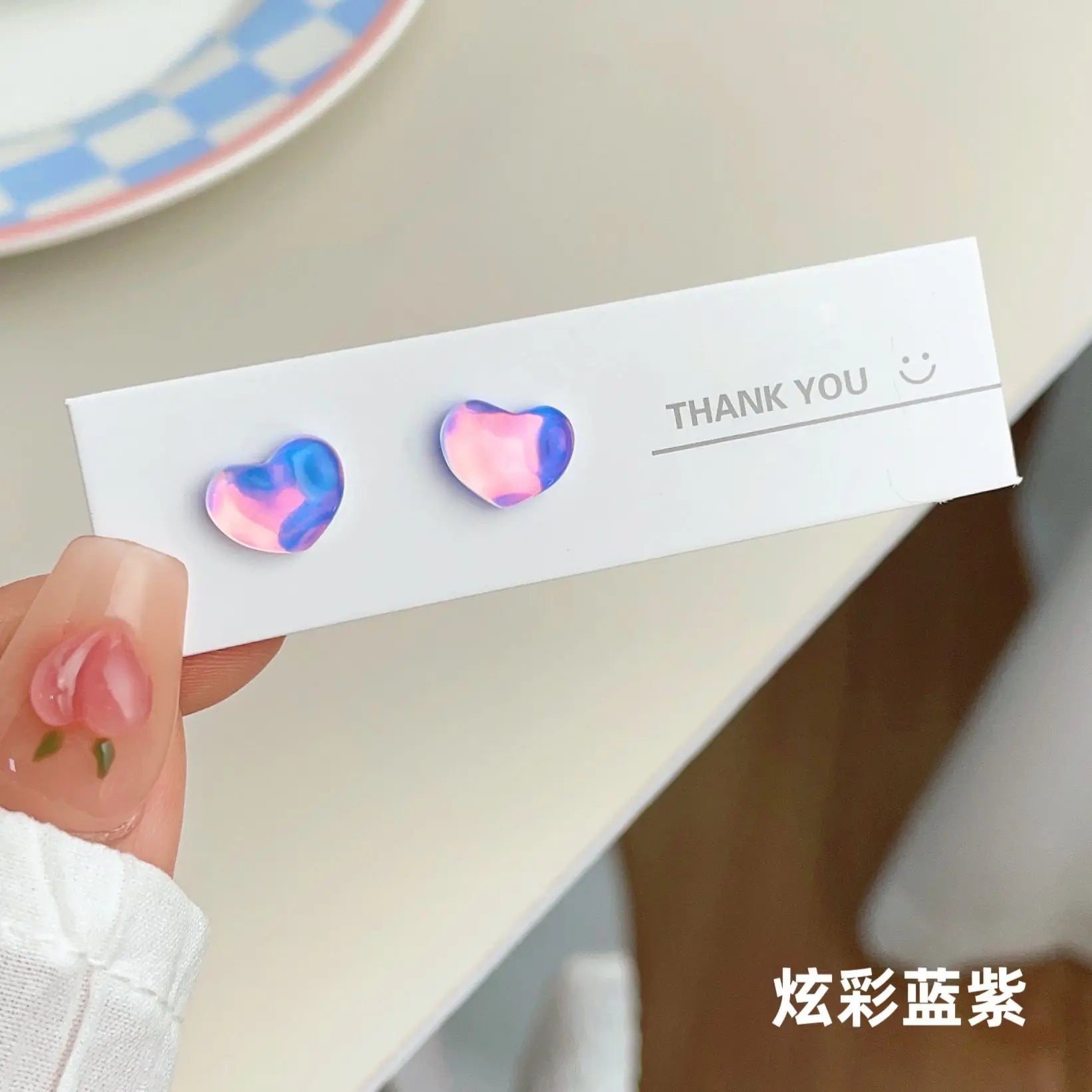 DAIIIBABYYY  -  Fantastic Fairy Colorful Star Moon Stud Earrings Set Women Y2K Pink Purple Transparent Cute Earring Jewelry Gift brincos