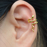 DAIIIBABYYY  -  Punk Animals Clip Earrings for Women Man Exquisite Snake Fake Piercing Ear Cuff Without Holes Faux Clip on Earcuff Earrings