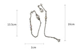 DAIIIBABYYY  -  Irregular Metal Crystal Drop Earrings For Women Unique Design Personality Water Drop Opal Earrings Fashion Jewelry