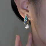 DAIIIBABYYY  -  Green Butterfly Earrings