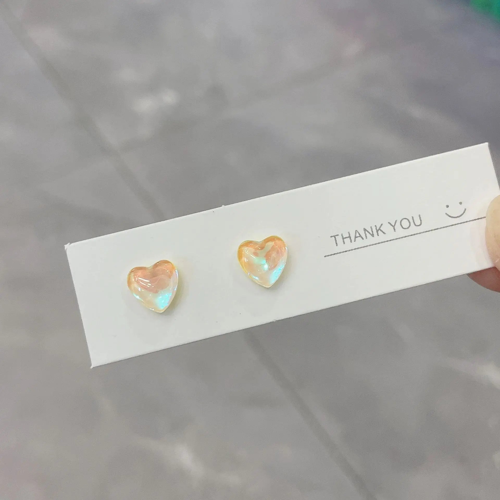 DAIIIBABYYY  -  Fashion Sweet Macaron Candy Colorful Heart Stud Earrings Women Y2K Korean Fashion Girls Party Earring Jewelry Wholesale