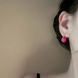 Daiiibabyyy  Oil Water Drops Earrings for Women Fashion Exquisite Design Korean Drop Earring Simple High Quality Jewelry