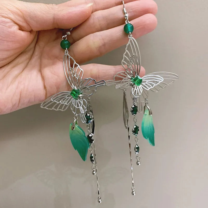 Daiiibabyyy  Smart Butterfly Ear Hook Earrings - Fairy Temperament New Style Women's Fashion Jewelry Accessory