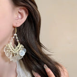 Daiiibabyyy  Women's Bohemian Vintage Sequins Earrings Beaded Dangle Statement Jewelry Gift