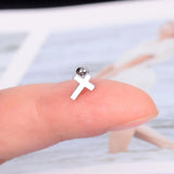 DAIIIBABYYY  -  1Pc Stainless Steel Star Moon Mini Earrings for Women Jewelry  Fashion Heart Butterfly Piercing Stud Earrings for Mother Day