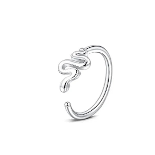 DAIIIBABYYY  -  1Pcs Fashion Star Heart CZ Nose/Lip/Ear Hoops Septum Hoop Nose Ring Crystal Piercing Ear Tragus Cartilage Earrings Body Jewelry