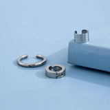 Daiiibabyyy 3Pcs/Set New Long Tassel Ear Cuff No Piercing Earrings Female  Zircon Shining C Shape Design Simple Ear Clip Party Jewelry