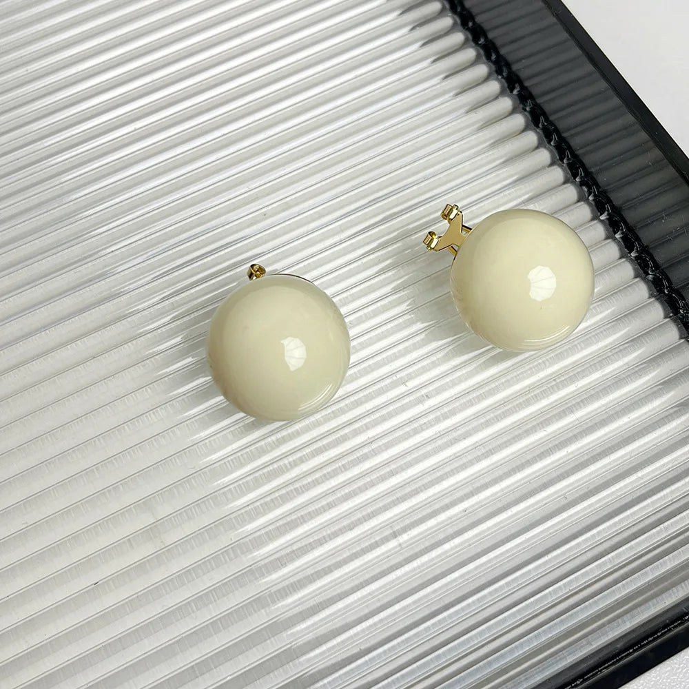 DAIIIBABYYY  -  Dopamine ball earrings for women new style explosive exaggerated earrings