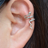 DAIIIBABYYY  -  Punk Animals Clip Earrings for Women Man Exquisite Snake Fake Piercing Ear Cuff Without Holes Faux Clip on Earcuff Earrings