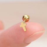 DAIIIBABYYY  -  1Pc Stainless Steel Star Moon Mini Earrings for Women Jewelry  Fashion Heart Butterfly Piercing Stud Earrings for Mother Day