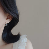 DAIIIBABYYY  -  Fashion Cosmic Star River Earrings Blue Opal Niche Unique Planet Earrings Ear Studs Women Versatile Ear Jewelry