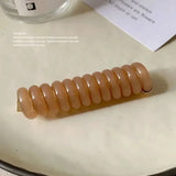 DAIIIBABYYY  -  Long Telephone Line Spiral Hair Bands Women Girls Fashion Elastic Rubber Band Ponytail Holder Hair Accessories Ornaments Rings