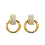DAIIIBABYYY  -  Creative Geometric Circle Cat Eye Stone Earrings Personality Fashion Wedding Party Ladies Earrings Holiday Girls Jewelry Gift