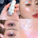 Daiiibabyyy Liquid Eyeshadow Glitter Highlight Pearlescent Eye Shadow Eyeliner Cosmetic Shimmer Brighten Lying Silkworm Eye Makeup Cosmetics