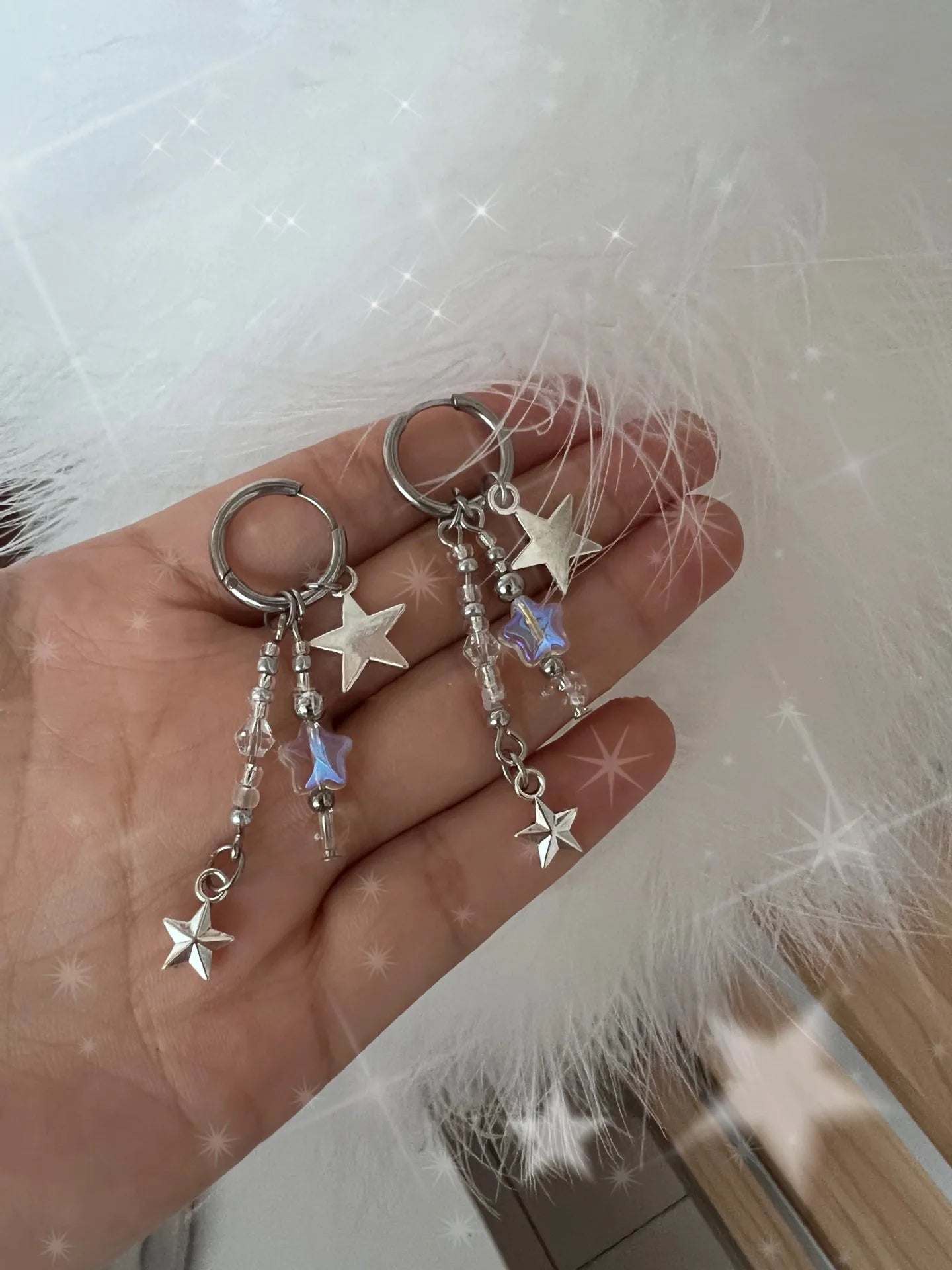 DAIIIBABYYY  -  New Y2K Irregular Pentagram Earrings Women's Sweet Cool Hottie Fashion Adjustable Tassel Earring Party Jewelry Gifts