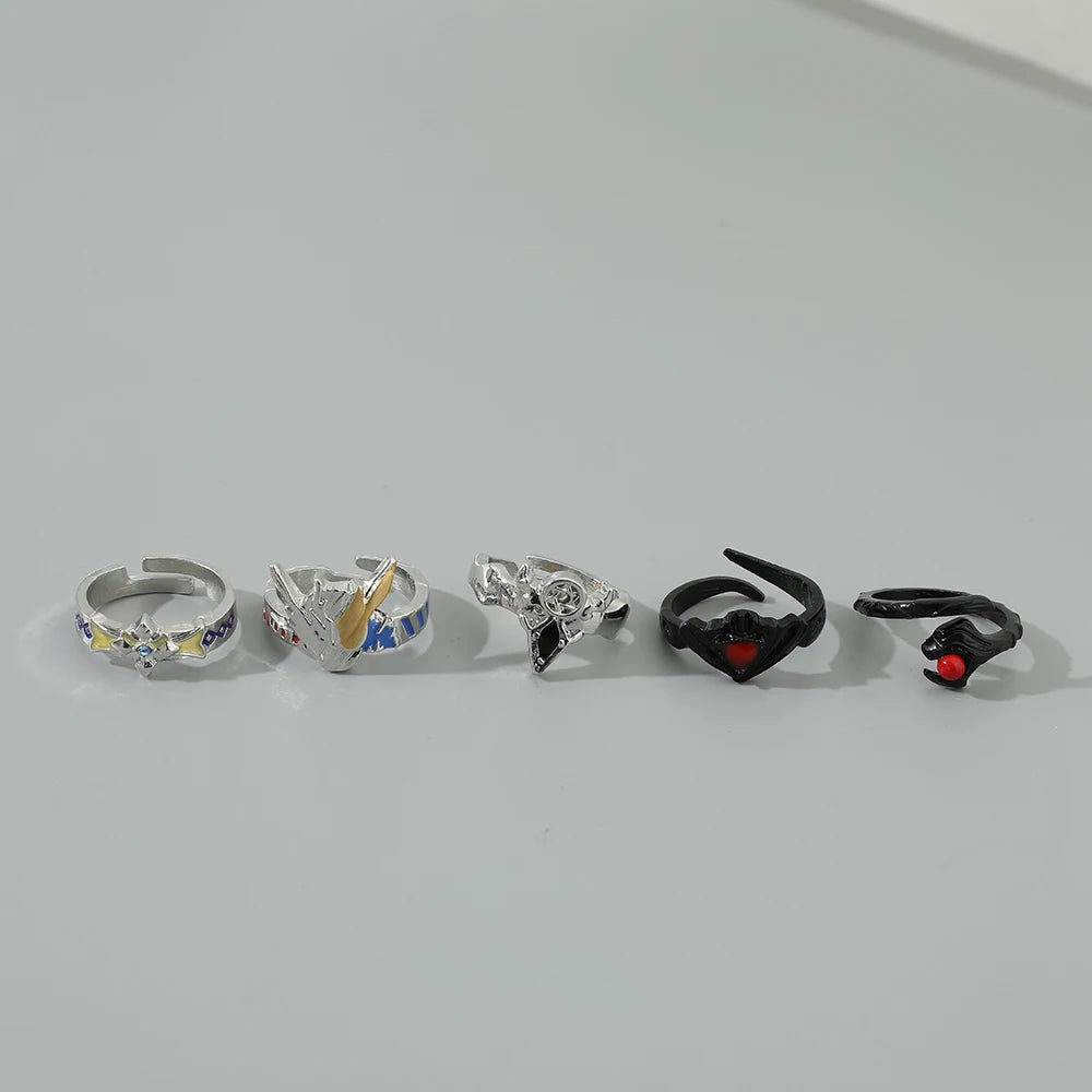 DAIIIBABYYY  -  Classic Bohemian Trendy Finger Ring Women Accessories Metal Set Rings Fashion Jewelry Open Ring for Men Jewelry Steampunk Style