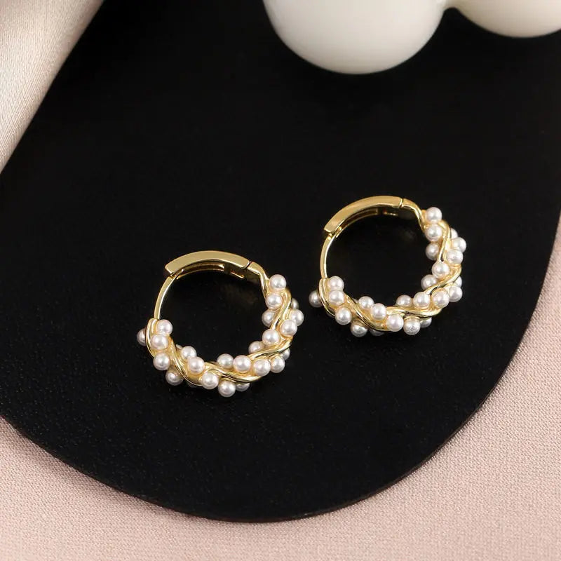 DAIIIBABYYY  -  New Fashion Classics Simple Round Hoop Earrings for Women Circle Girls Shiny Delicate Party Womens Jewelry New Arrival