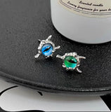 DAIIIBABYYY  -  Cute Green Blue Evil Monster Eyes Stud Earrings Women Kids Halloween Animal Rabbit Big Eyes Goth Cross Earring Jewelry