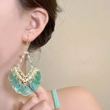 Daiiibabyyy  Women's Bohemian Vintage Sequins Earrings Beaded Dangle Statement Jewelry Gift