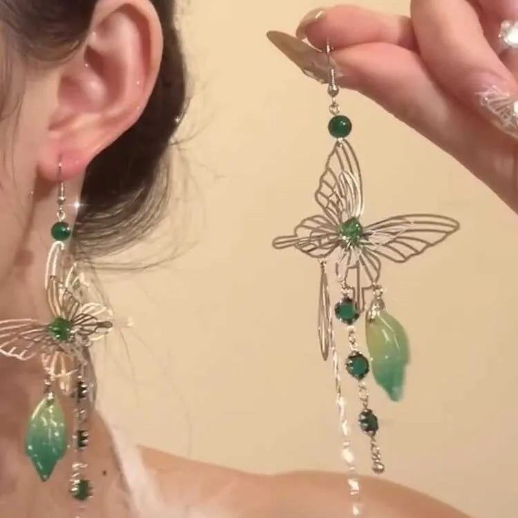 Daiiibabyyy  Smart Butterfly Ear Hook Earrings - Fairy Temperament New Style Women's Fashion Jewelry Accessory