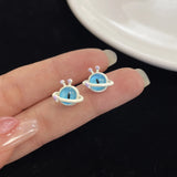 DAIIIBABYYY  -  Cute Green Blue Evil Monster Eyes Stud Earrings Women Kids Halloween Animal Rabbit Big Eyes Goth Cross Earring Jewelry