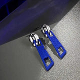 DAIIIBABYYY  -  New trend Pin Earrings Women's personality Fashion Metal earrings Cyberpunk men's and women's paper clips Jewelry accessories