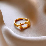 Daiiibabyyy  Zircon Bow Little Cat Ring for Women Light Luxury High Grade Finger Rings  Exquisite Wedding Accessories