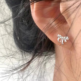 DAIIIBABYYY  -  Design Sweet Cool Style Bow Knot Earrings for Women Simple Korean Bow Earings Piercing Elegant Y2K Jewelry Gifts Dropshipping