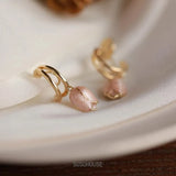 DAIIIBABYYY  -   Lily of the Valley Flower Drop Ear Cuff Earrings Clips for Women Floral No-piercing Korean Fashion Earring Jewelry