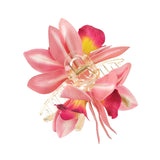 Daiiibabyyy Small Hair Clip Orchid Flower Hair Claws Headwear Women Fashion Retro Shark Clips Hairpin Hair Accessories