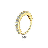 DAIIIBABYYY  -  1Pcs Fashion Star Heart CZ Nose/Lip/Ear Hoops Septum Hoop Nose Ring Crystal Piercing Ear Tragus Cartilage Earrings Body Jewelry