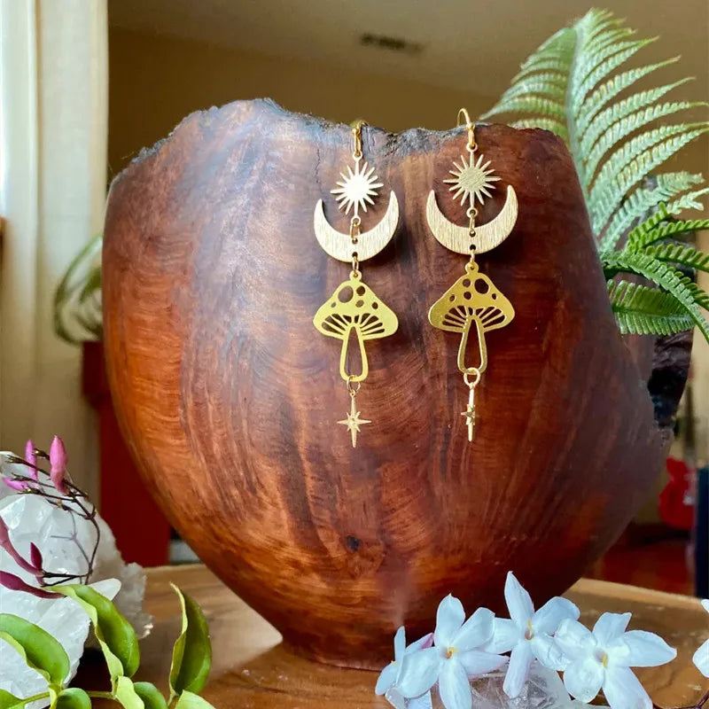 DAIIIBABYYY  -  Magic Labradorite Fairy Earrings Hypoallergenic Wanderlust Jewelry Bohemian Earrings Fashion Novelty Women Gift Statement