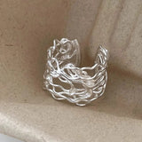 DAIIIBABYYY  -  Irregular Hollow Geometric Rings For Women Couples New Trendy Personality Simple Creative Design Party Jewelry Gifts