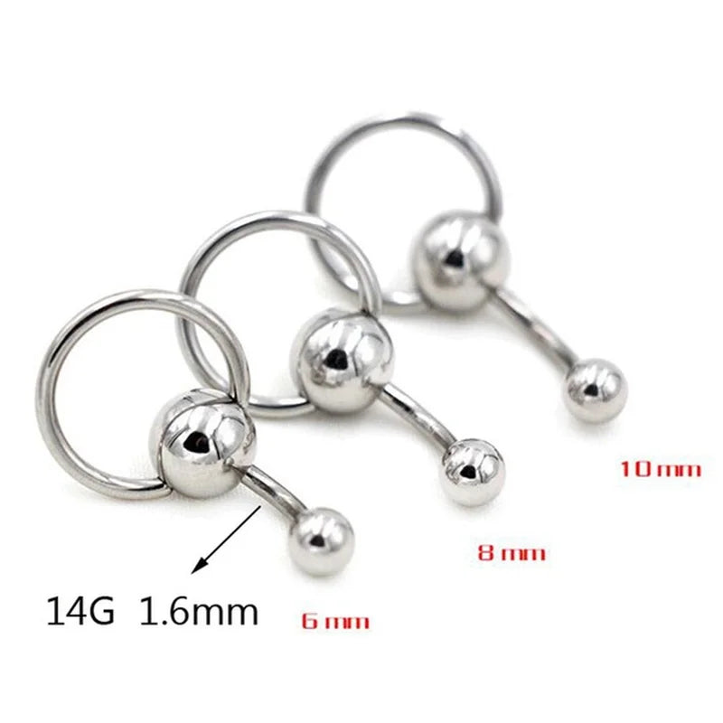 DAIIIBABYYY  -  Round Ball Surgical Steel Navel Piercing Sexy Belly Piercing Ombligo Belly Button Rings Nombril Navel Ring Earrings Body Jewelry