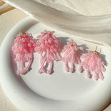 DAIIIBABYYY  -  Boho Colorful Jelly Bean Tassel Stud Earrings