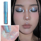 Daiiibabyyy 1PC Diamond Shimmer Waterproof Liquid Eyeliner Pen Pearlescent Shiny Eye Shadow Sequins Lying Silkworm Beauty Makeup Cosmetics
