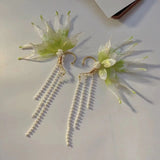 DAIIIBABYYY  -  Summer Sweet Fairy Cosplay Hanfu Accessories Female Mermaid Earrings Ear Hook Elf Tassel Hair Accessories Photography Props