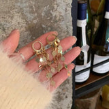 DAIIIBABYYY  -  Trend Geometry Rhombus Drop Earrings for Women Fashion Gold Silver Color Long Tassels Earring Jewelry Wedding Party Gifts
