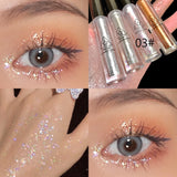 Daiiibabyyy 1Pcs Eyeshadow Shimmer and Shiny Waterproof Sequins Liquid Glitter Highlighter Eyeliner Eye Liner Pen Party Makeup Cosmetic