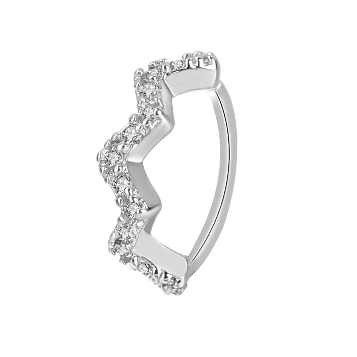 DAIIIBABYYY  -  1Pcs Fashion Star Heart CZ Nose/Lip/Ear Hoops Septum Hoop Nose Ring Crystal Piercing Ear Tragus Cartilage Earrings Body Jewelry
