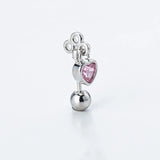 DAIIIBABYYY  -  One Piece Design Heart-shaped Love Wings Faux Fairy Wand Shape Earrings Women's New Trend Party Accessories Holiday Jewelry Gift