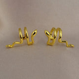 DAIIIBABYYY  -  Punk Animals Clip Earrings for Women Man Exquisite Snake Fake Piercing Ear Cuff Without Holes Faux Clip on Earcuff Earrings