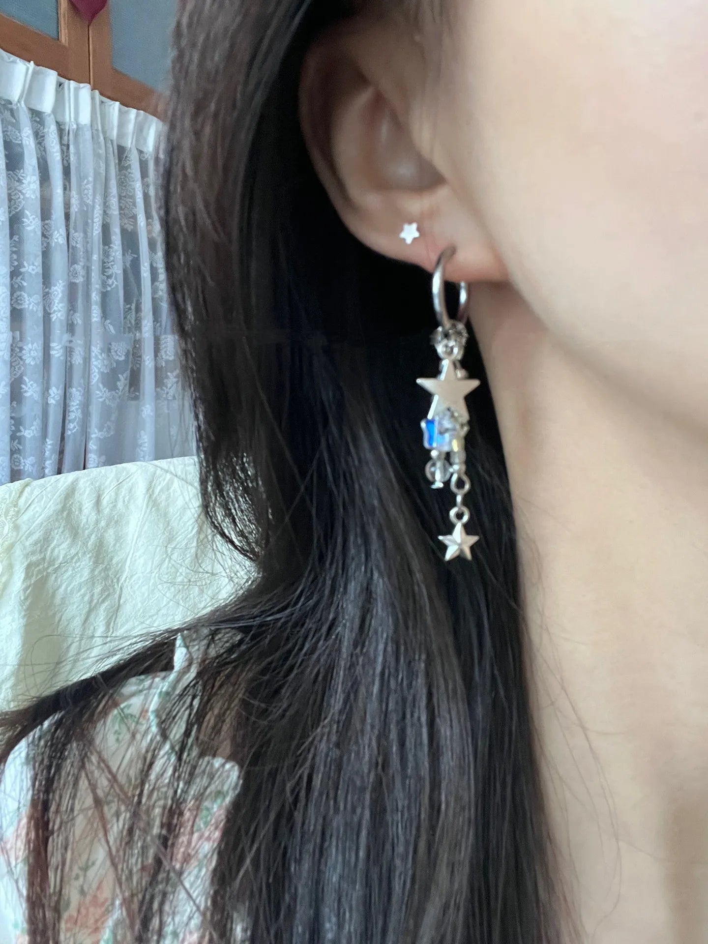 DAIIIBABYYY  -  New Y2K Irregular Pentagram Earrings Women's Sweet Cool Hottie Fashion Adjustable Tassel Earring Party Jewelry Gifts