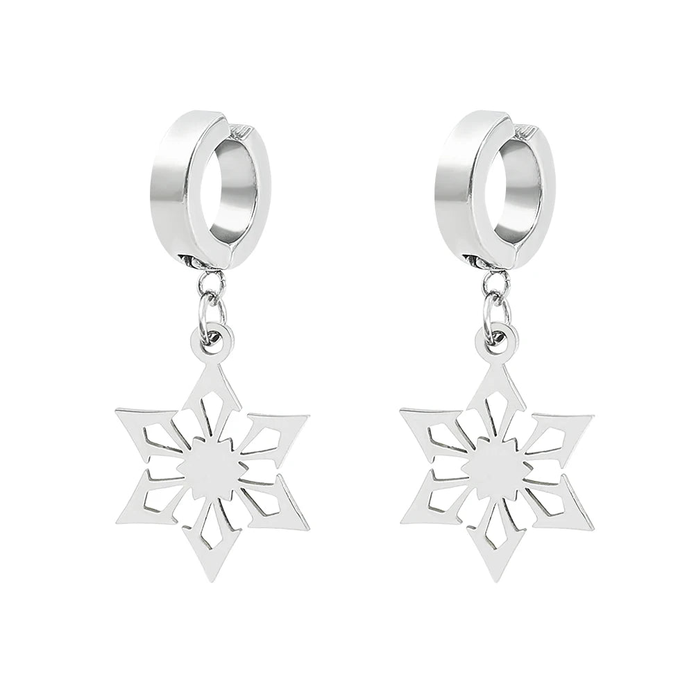 DAIIIBABYYY  -  Genshin Impact Earrings Stainless Steel Jewelry God's Eye Pyro Hydro Anemo Electro Dengro Cyro Geo Element Anime Peripheral