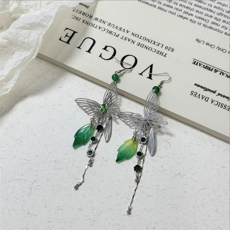 Daiiibabyyy  Smart Butterfly Ear Hook Earrings - Fairy Temperament New Style Women's Fashion Jewelry Accessory